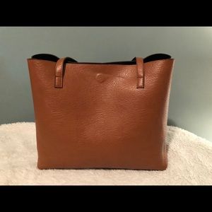 Nordstrom Black/Brown Reversible Tote